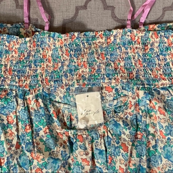 NWT-Free People Boho Floral ButtonFront Midi Dress - Picture 10 of 16